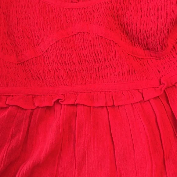 Free People Sunshine Season Midi Dress Red - Picture 16 of 16